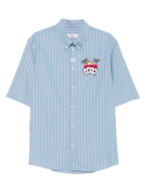 Martine Rose striped embroidered shirt