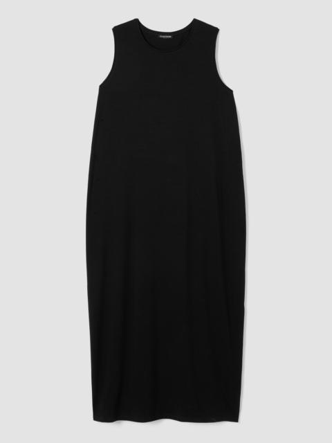 EILEEN FISHER Stretch Jersey Knit Round Neck Dress