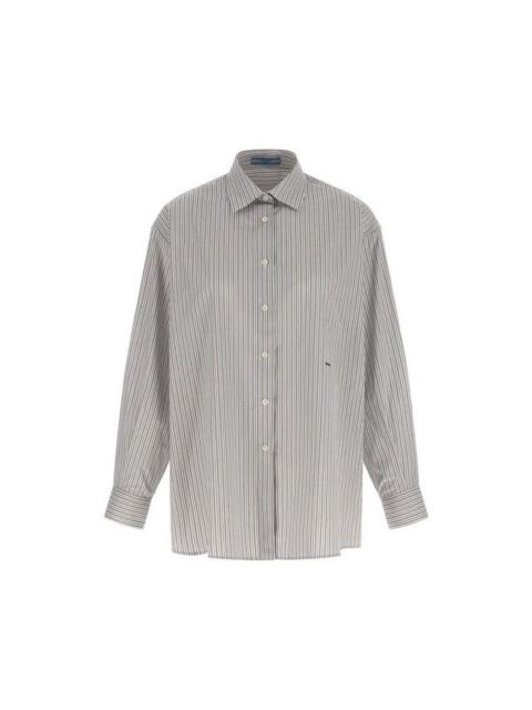 Prada PRADA Cotton Striped Shirt New & Authentic (Women's size:IT