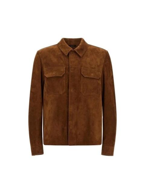 TOM FORD TOM FORD Suede Brown Overshirt Jacket New & Authentic (Men's