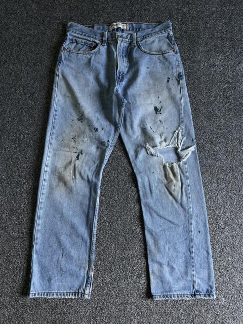 Other Designers Vintage - Vintage Levis 505 paint splash distressed jeans