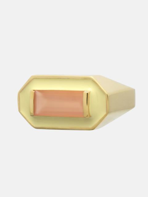 ALIITA DECO MAXI BAGUETTE MOONSTONE RING