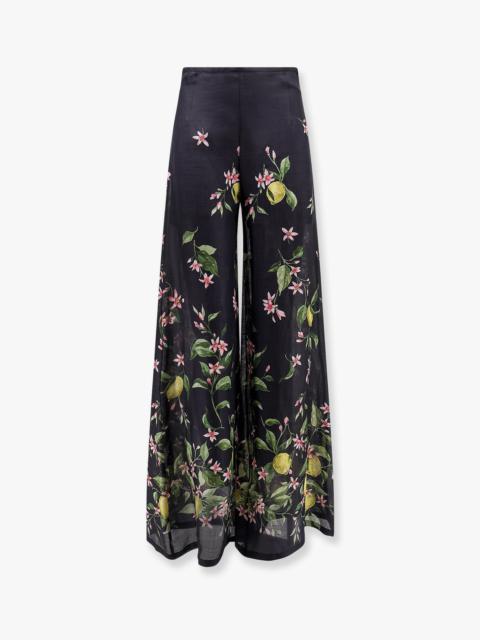 LAVI - Lavi Frangipane Rayon  Trouser With Multicolor Print