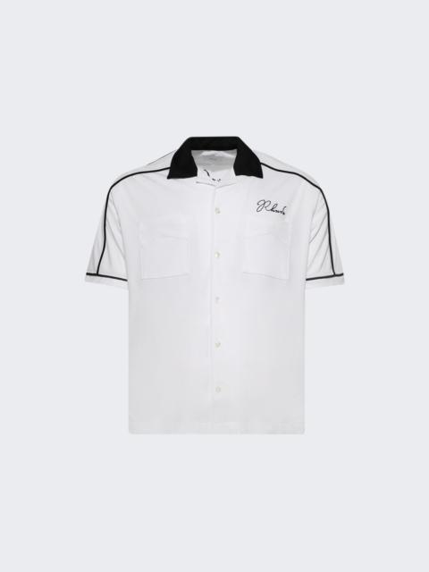 Rhude Fonda Del Sol Bowling Shirt White And Black