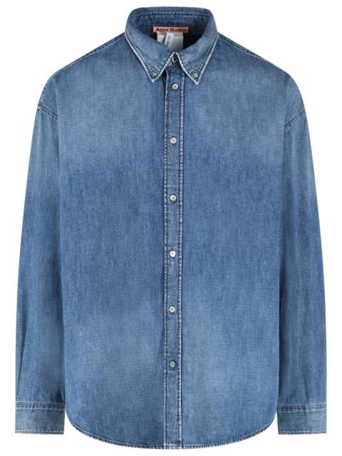 Acne Studios Acne Studios Organic Cotton Shirt Medium Blue Men
