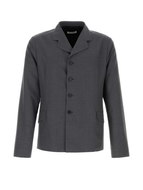 Jil Sander Jil Sander Men Dark Grey Wool Blazer