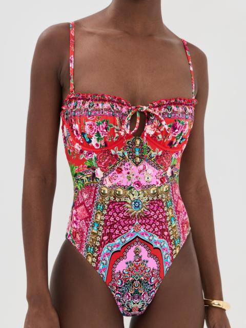 CAMILLA Ruched Cup Underwire One Piece