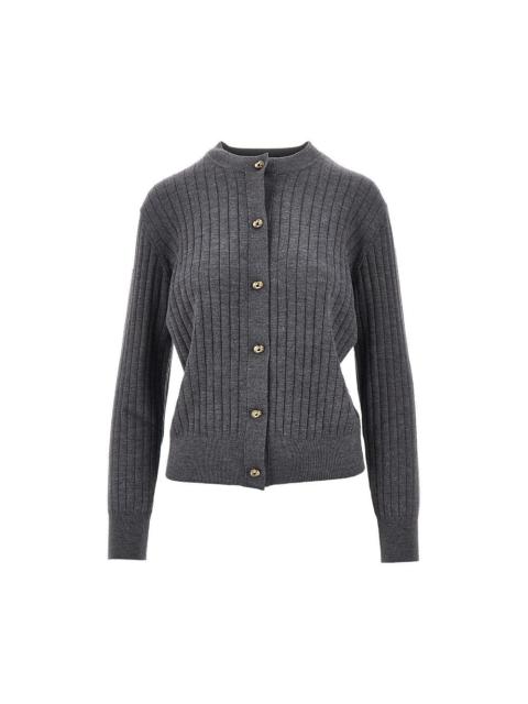 Bottega Veneta RIBBED WOOL CARDIGAN WITH KNOT BUTTONS