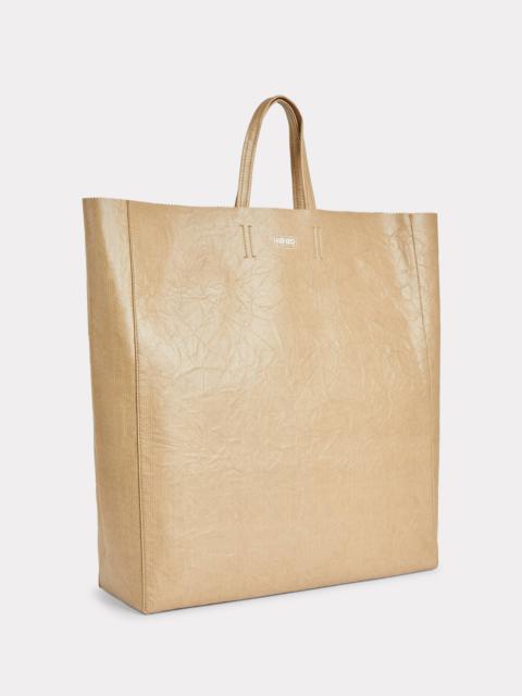 KENZO 'KENZO Paper' large tote bag in leather