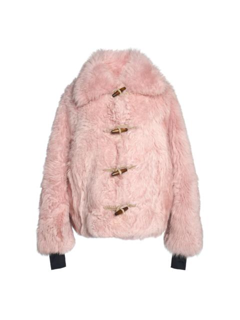 Moncler Grenoble Oisans Faux Fur Jacket pink