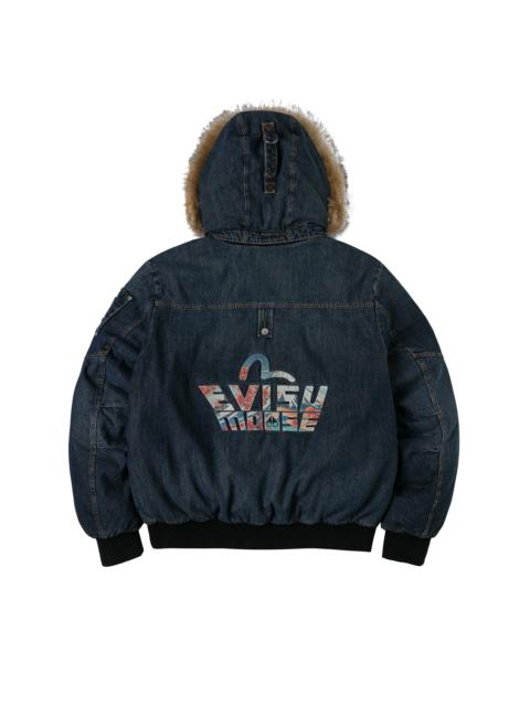 EVISU EVISU X MOOSE KNUCKLES Ukiyo-e Denim Bomber Down