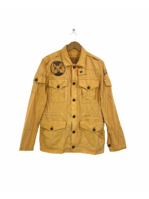 Other Designers Military - Avirex USA NVCC-108 Military Jacket Design Skull patch