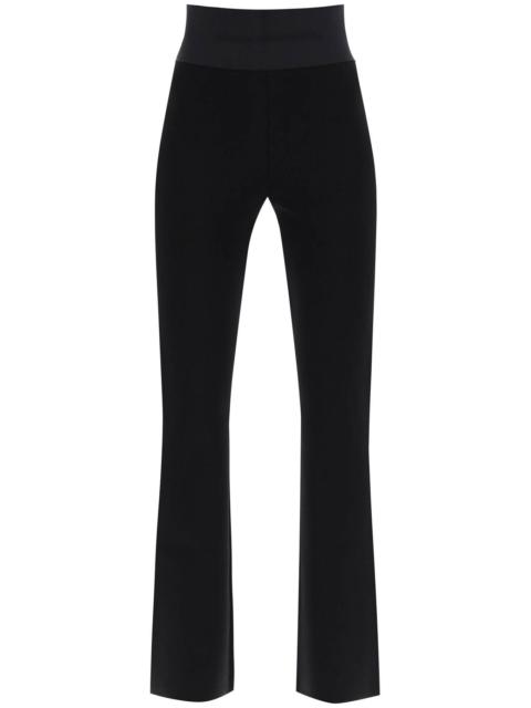 Alexander Wang Flared Pants With Branded Stripe