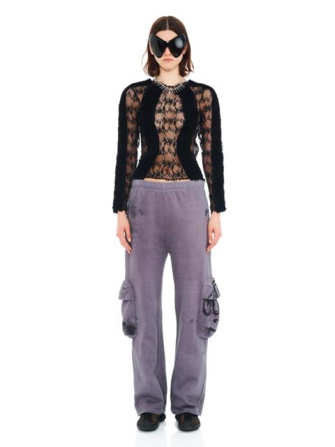 Collina Strada CHARCOAL DAISY CARGO SWEATPANT