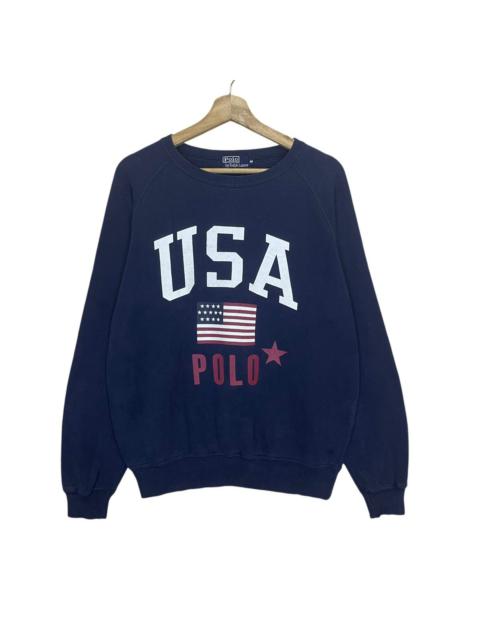 Other Designers Polo Ralph Lauren - Vintage 90s Ralph Lauren Polo Usa Crewneck Sweatshirt
