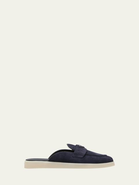 Prada Saint Tropez Suede Mules