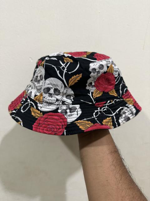 Other Designers Vintage - Skull Rose Off Work Reversible Hat