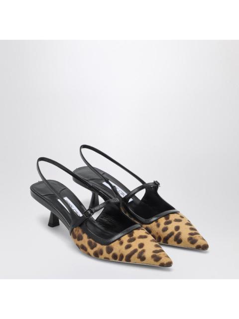 JIMMY CHOO Jimmy Choo Didi 45 Slingback In Leopard Print Pony Skin Women