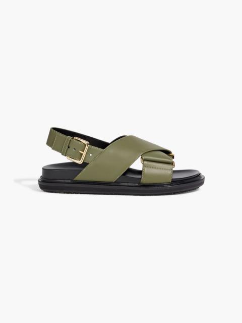 Marni Fussbett leather slingback sandals