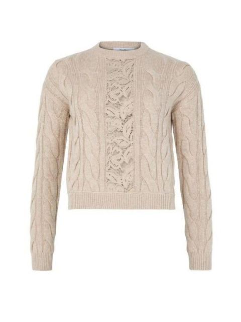 Max Mara MAX MARA Nostac Round Neck Beige Wool Sweater New & Authenti