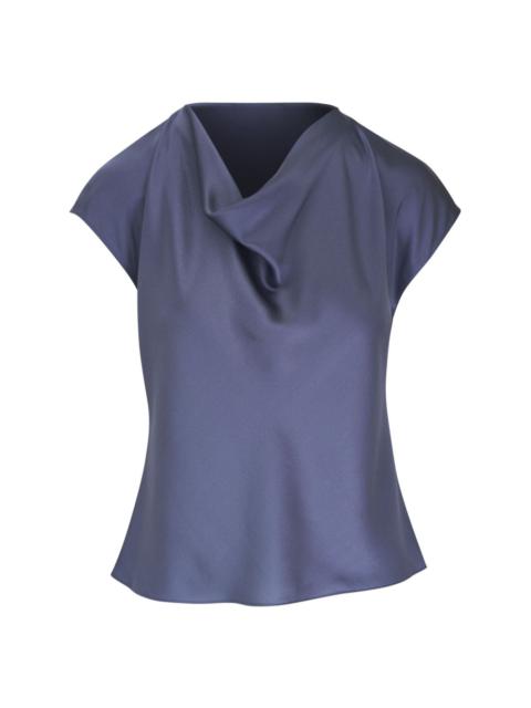 Vince cowl-neck silk blouse