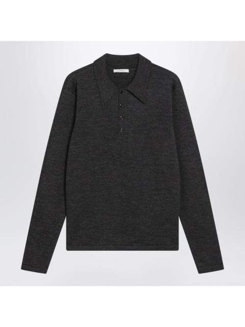 Lemaire Lemaire Grey Long-Sleeve Wool Polo Shirt Men