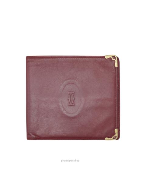Cartier Cartier Bifold Wallet - Burgundy Calfskin Leather