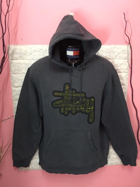 Other Designers Vintage - Vintage Sweater Hoodies Stussy Ripped Style 90’s