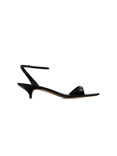 The Row Vika Leather Sandals black