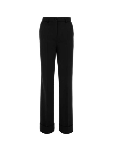 Dolce & Gabbana Black Wool Pant