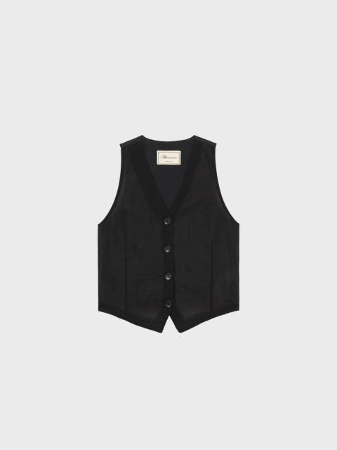 Blumarine WOOL CANVAS VEST