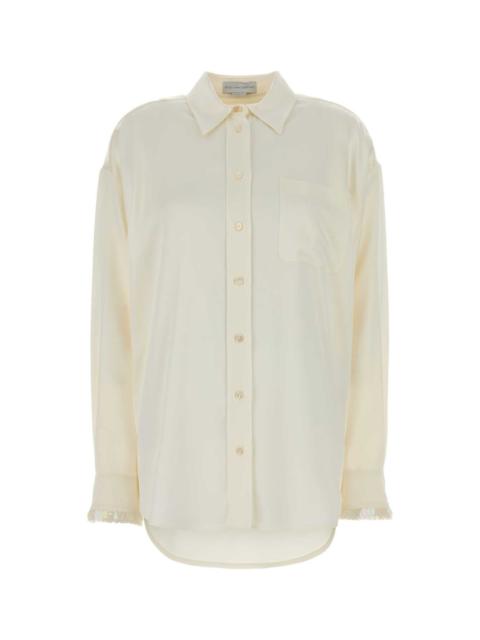 Stella McCartney Stella Mccartney Women White Satin Oversize Shirt