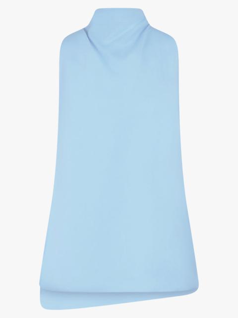 Alaïa FOLDED HALTERNECK S/LESS TOP | LIGHT BLUE