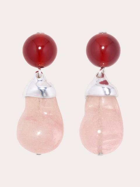 Completedworks Sterling Silver Agate and Resin Earrings