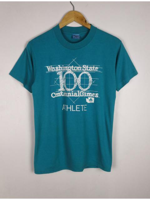 Other Designers Vintage - True Vintage 90s Washington State Shirt 100 Centennial Games Athlete.