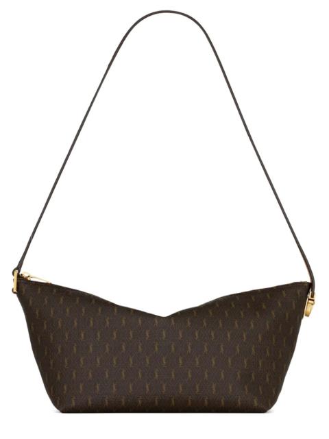 SAINT LAURENT BORSA A TRACOLLA LE MONOGRAMME IN TELA MONOGRAM E PELLE