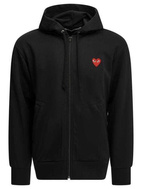 Comme des Garçons PLAY Comme Des Garçons Play Red Heart Hoodie Black