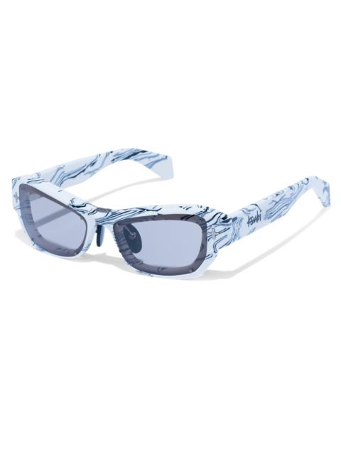 Ksubi CYPHER SUNGLASSES WHITE MARBLE