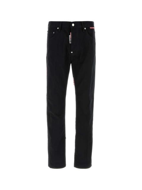 DSQUARED2 Dsquared Men Black Denim Dsquared X Magliano Protesta 642 Jeans
