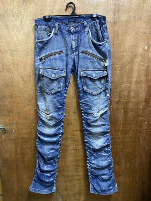 Other Designers Japanese Brand - 🔥LASTCALL🔥Japan Parachute Ripped Bondage Punk Grunge Jeans
