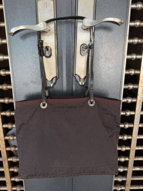 FENDI Authentic Fendi Zucca Monogram Black Tote Bag