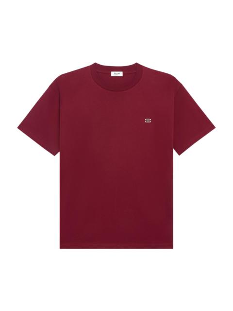 CELINE Triomphe Short-Sleeve T-Shirt 'Vintage Burgundy/Ecru'