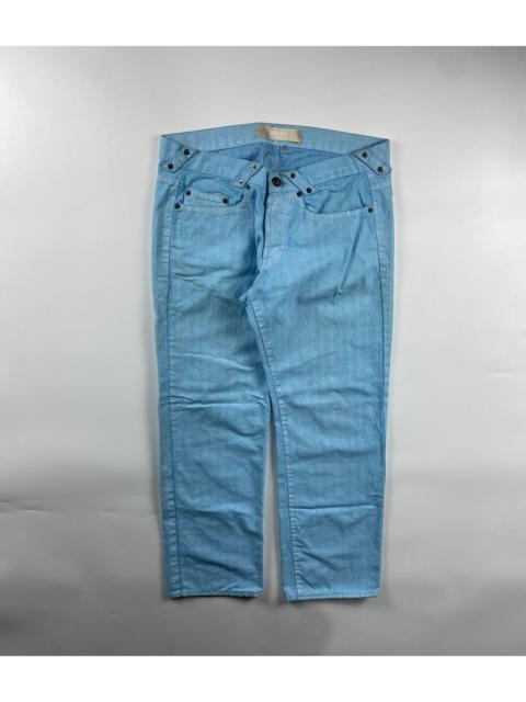 VERSACE Versace Versus Wax Coated Denim Pants