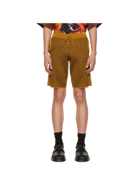 Ahluwalia Brown Dhoom Shorts