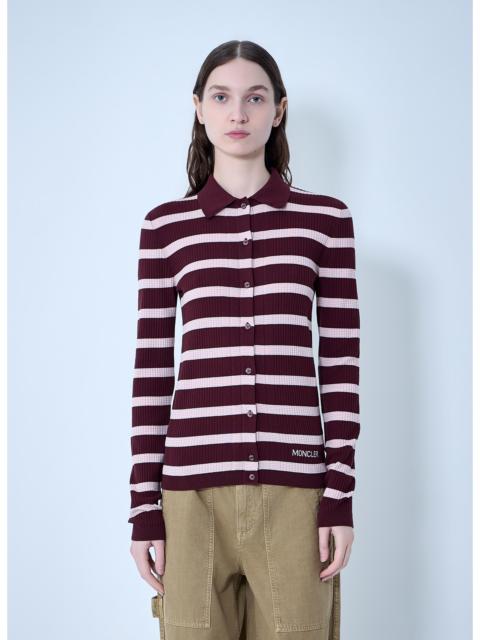 Moncler Moncler Women Ribbed Knit Striped Cardigan