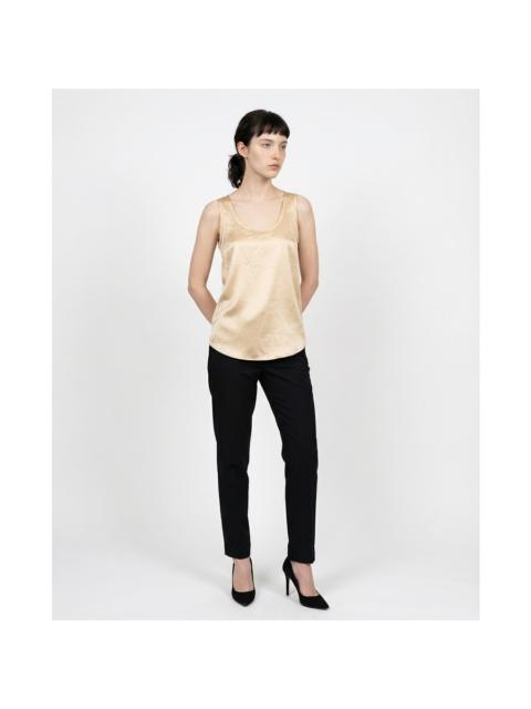 Brunello Cucinelli Brunello Cucinelli Cream Silk Tank Top
