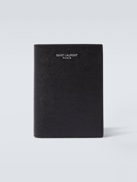SAINT LAURENT Logo leather wallet