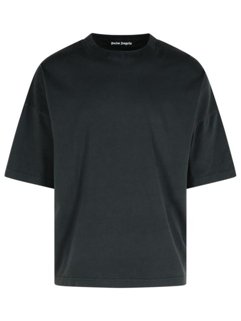 Palm Angels Palm Angels Black Cotton T-Shirt Men