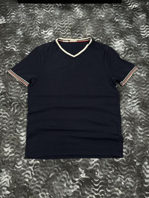 Moncler Vintage Moncler V Neck Small Logo T-Shirt Size M