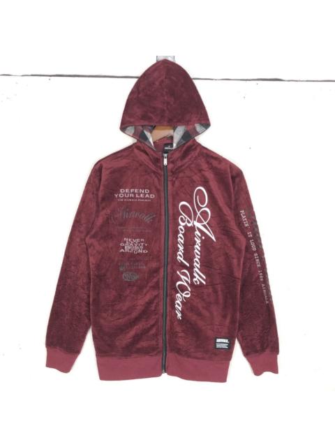 Other Designers Vintage Airwalk Sweatshirt Fleece Velvet Hoodie Zipp Up
